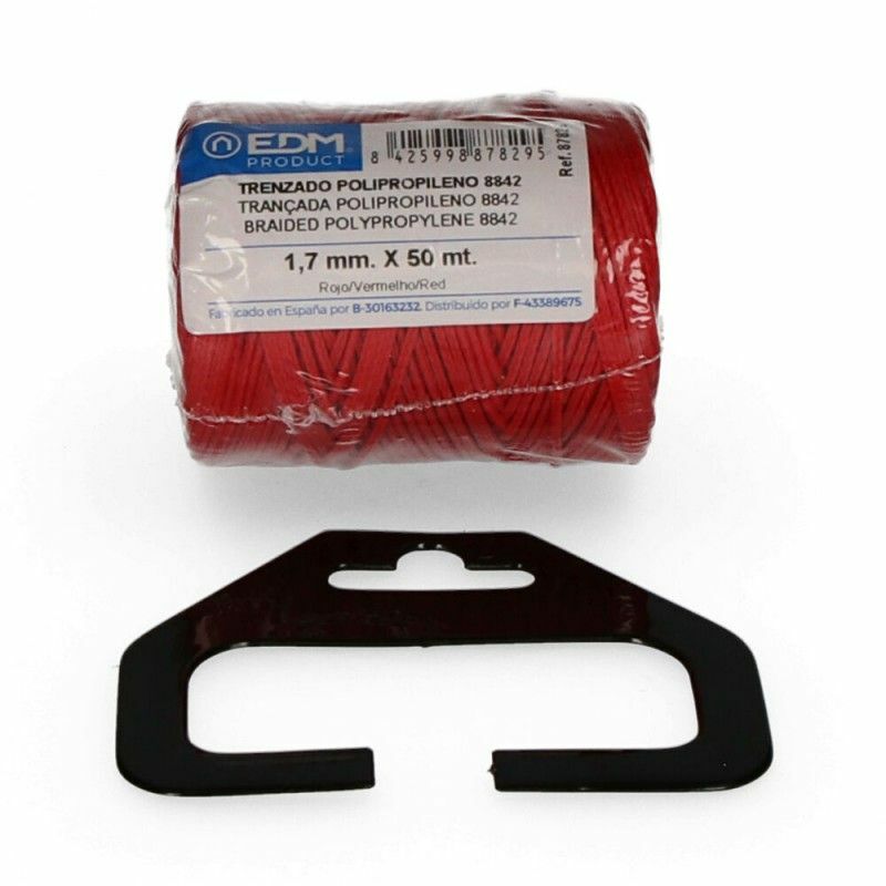 foto del prodotto bobina in polipropilene intrecciato edm 8842 50 m rosso