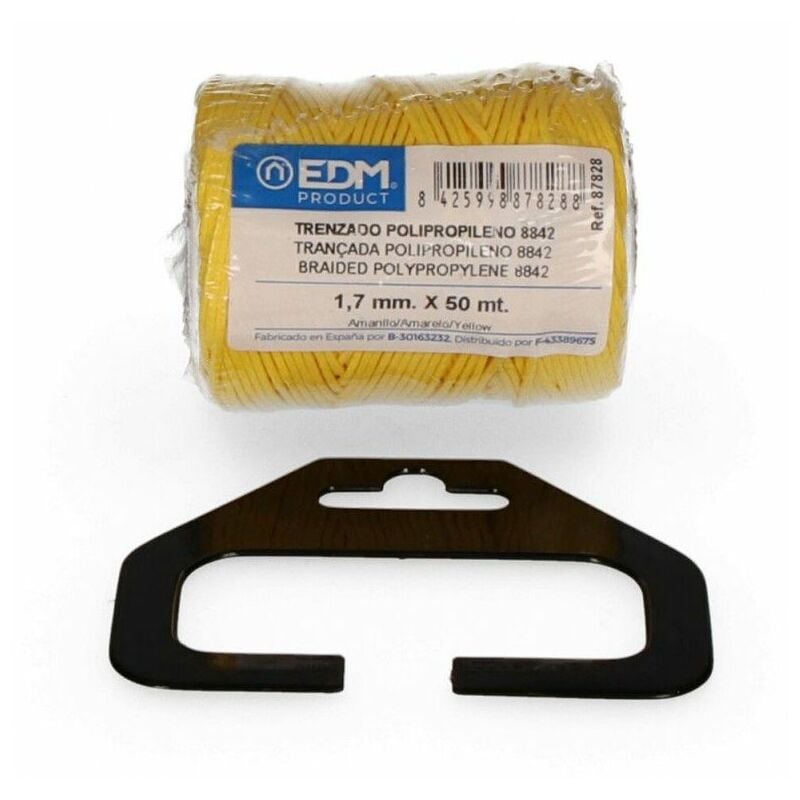 immagine 0 del prodotto bobina intrecciata in polipropilene edm 8842 50 m giallo