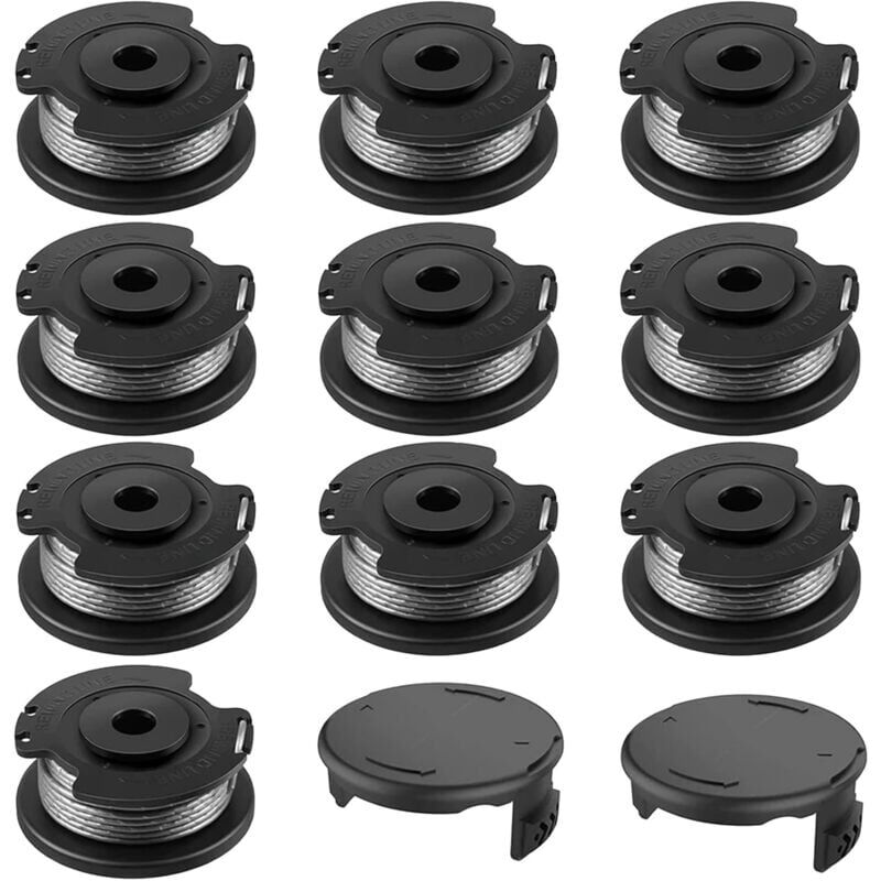 foto del prodotto bobina per bosch, bobina in nylon 10 2 f016800569 f016800385, bobina per bosch easygrasscut, compatibile con 23sl 26s diametro 1,65 mm, lunghezza