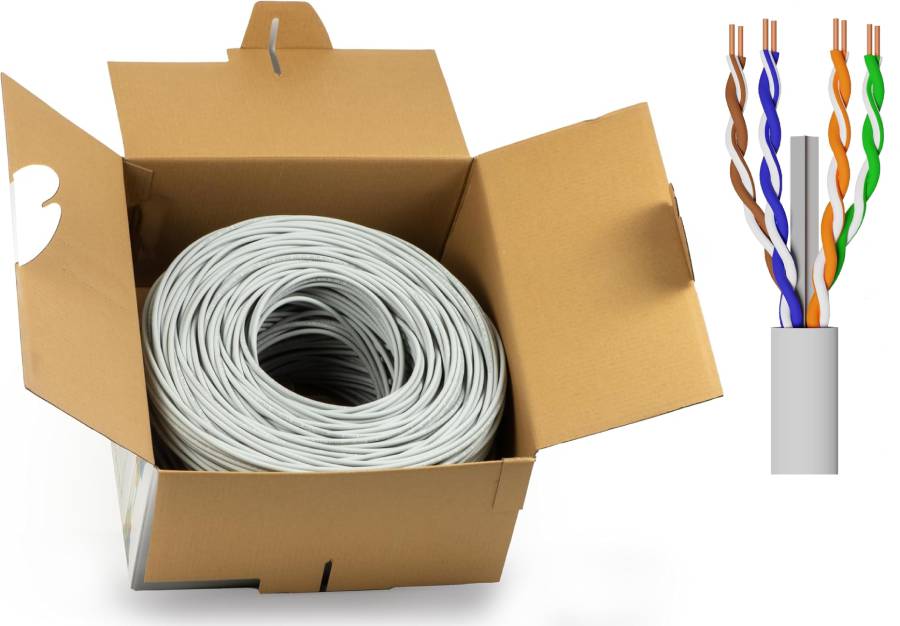 foto del prodotto bobina rete utp cat.6 305mt cca awg23 lsoh classe cpr eca