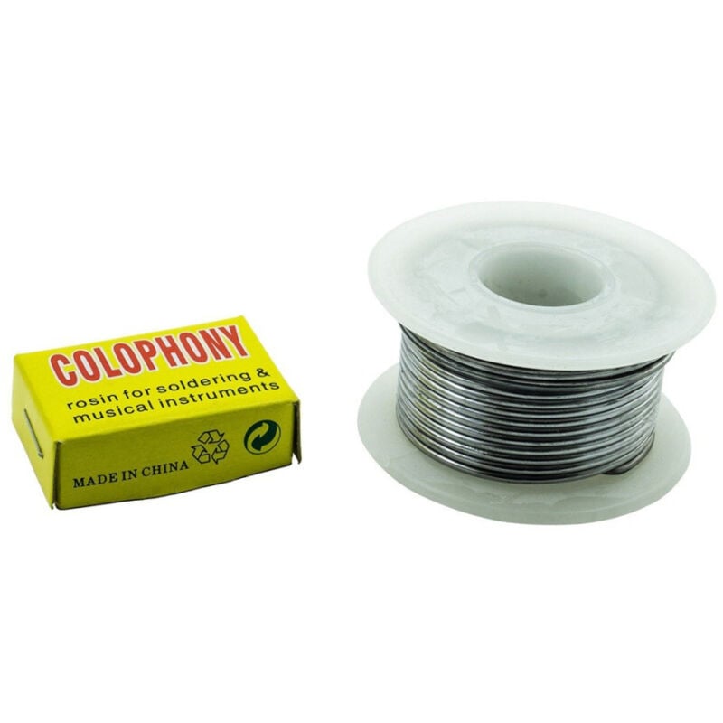 foto del prodotto bobina rocchetto di filo stagno per saldature da 1.2 mm colofonia trade shop traesio