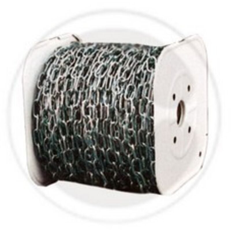 foto del prodotto bobina rotolo 10 mtl catena genovese acciaio zincato n 30 10 mm fune