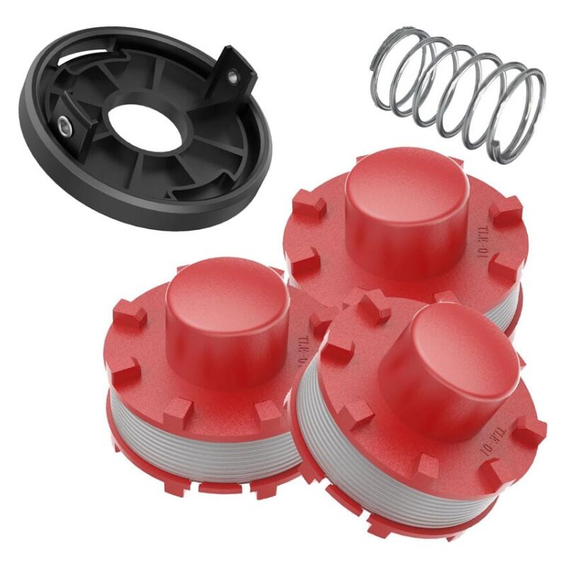 foto del prodotto bobine compatibili con il decespugliatore einhell ge-ct 36 30li e, sostituiscono le bobine di ricambio einhell 3405096 3 bobine di ricambio 1