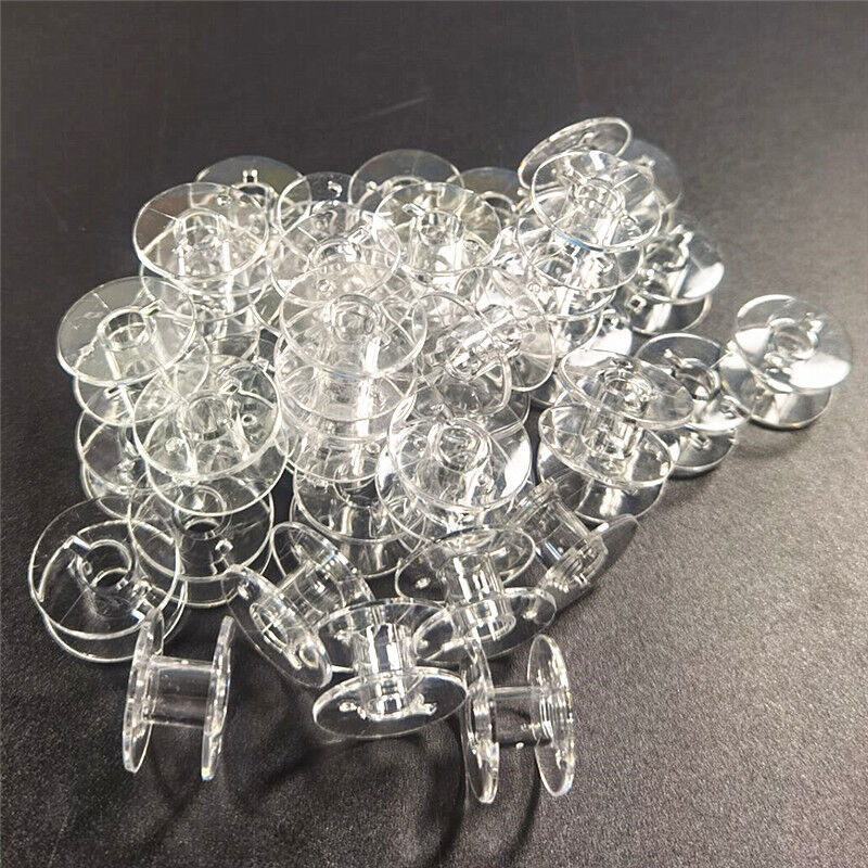 foto del prodotto bobine di plastica da 30 pezzi, bobine per macchine da cucire per brother singer kenmore janome la maggior parte delle macchine da cucire rapanda