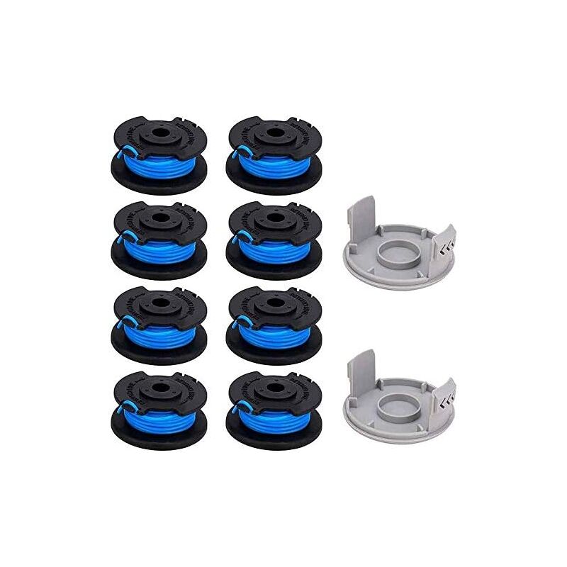foto del prodotto bobine di ricambio per decespugliatore, 10 confezioni da 0,065 pollici di filo, compatibili con ryobi