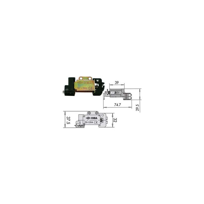 foto del prodotto bobine tensione 12v per serratura elettrica 07025 00