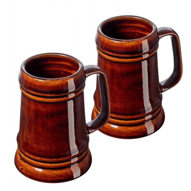 foto del prodotto boccale da birra kadax 500ml boccali in gres 2 pz
