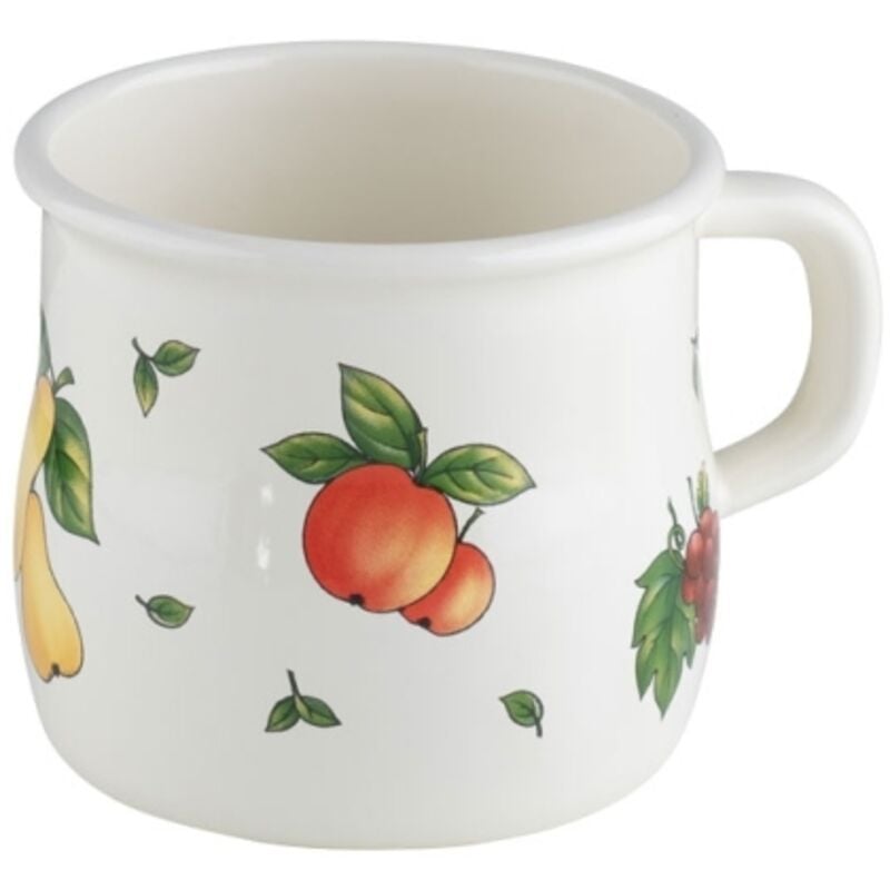 foto del prodotto boccale riess con bordo arricciato 8cm 3 8 litri smalto country fruit garden