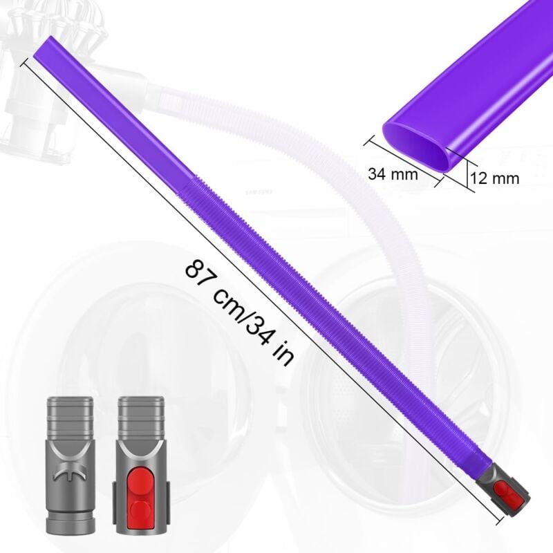 foto del prodotto bocchetta a lancia per rimuovere i pelucchi dall asciugatrice e dalle prese d aria, compatibile con dyson gen5 v8 v7 v10 v11 v12 v15 v6