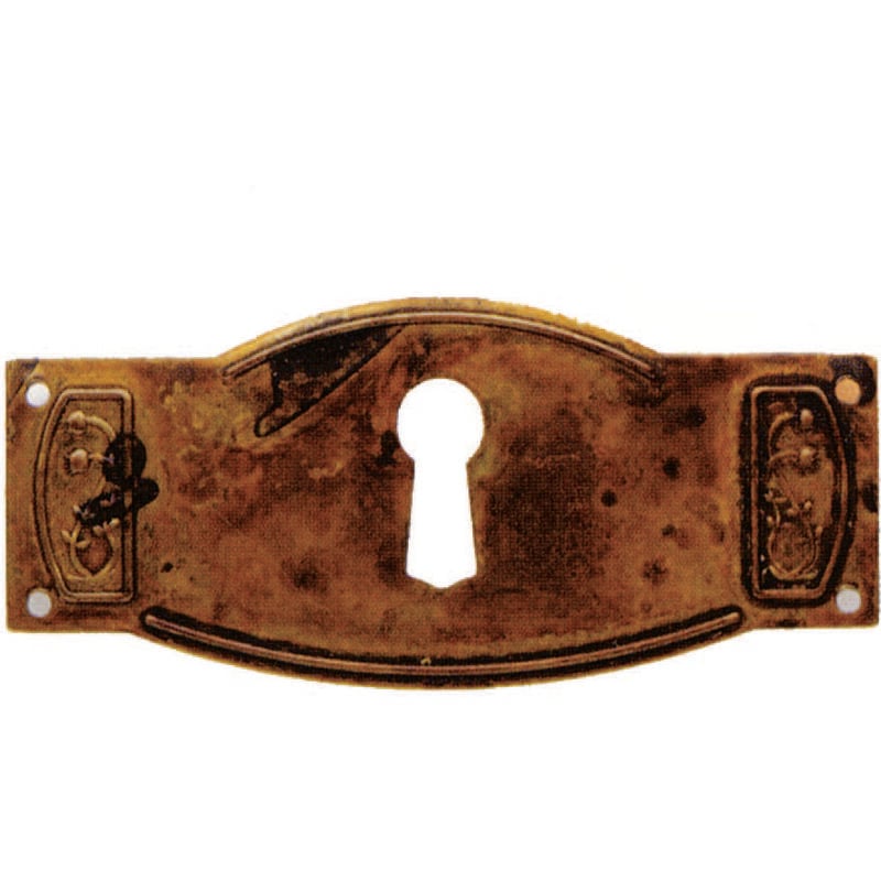 foto del prodotto bocchette per mobili sagomate mod.30698 in ottone anticato mm.80x35h.