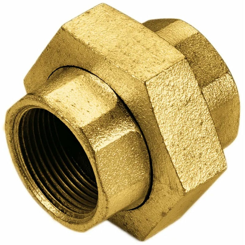foto del prodotto bocchettone 1 femmina femmina ottone giallo