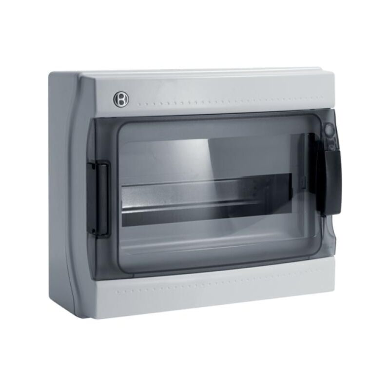 foto del prodotto bocchiotti centralino ip65 12 moduli portella fum linea pablo grigio b06523