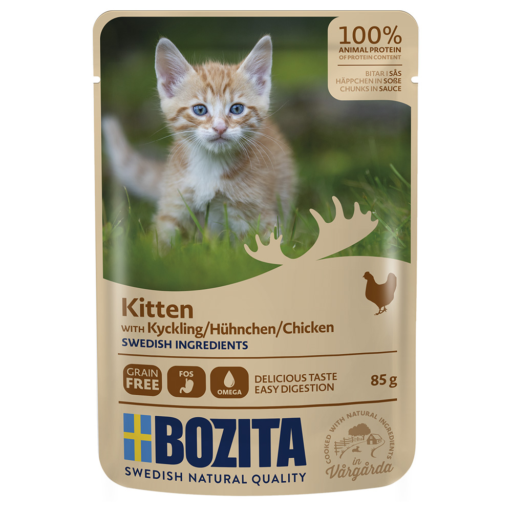 foto del prodotto bocconcini in salsa bozita kitten 12 x 85 g pollo