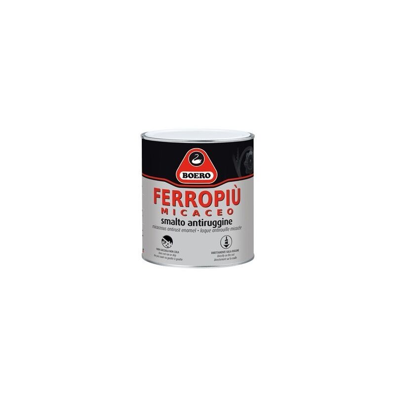 foto del prodotto boero ferropiu nero grafite grana fine 2,5 litri