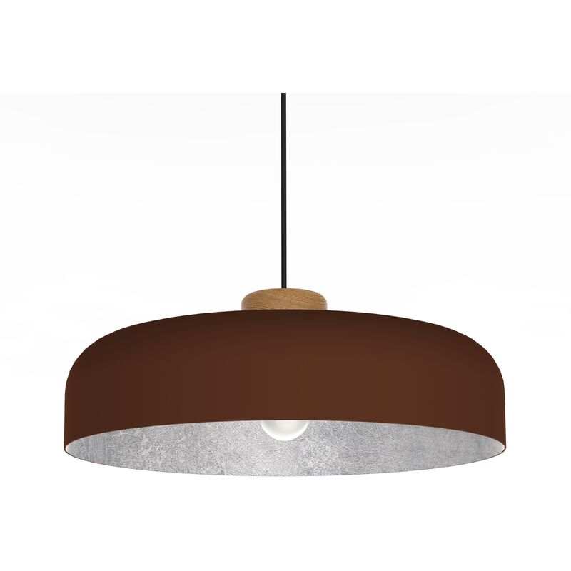 foto del prodotto bois sospensione, 1xe27, max 42w, metallo, corten silver, d50cm lumicom