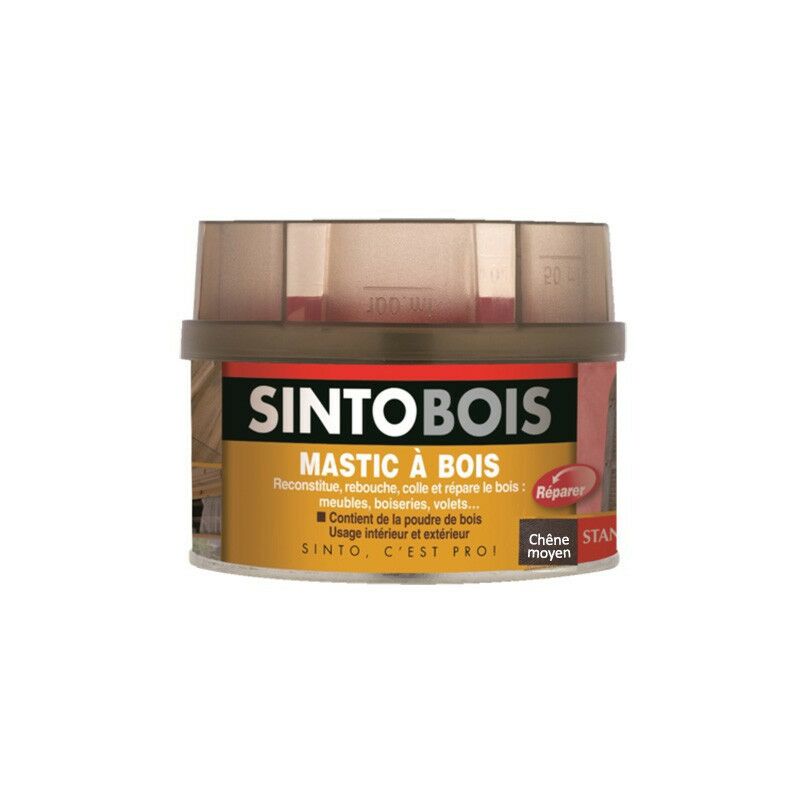 foto del prodotto bois stucco indurente in tubo rovere medio barattolo da 1 l 23712 sinto