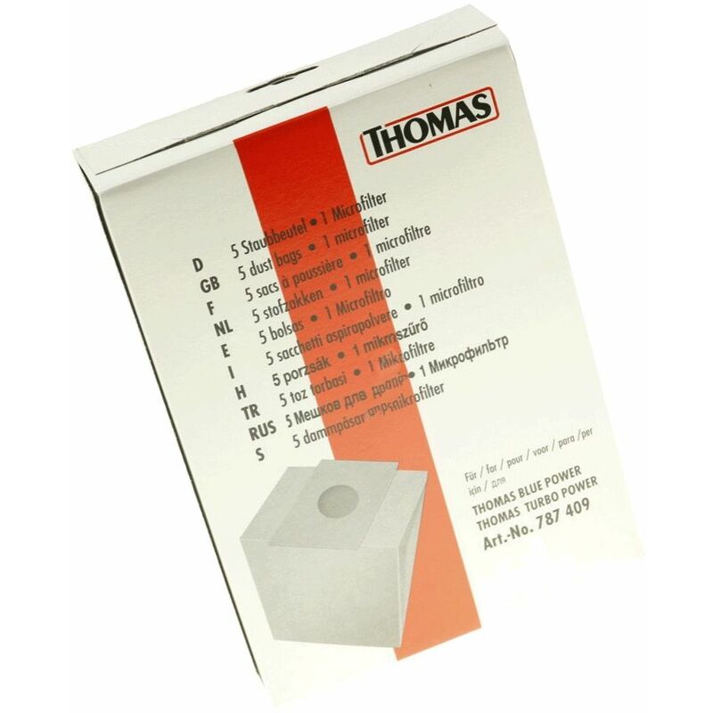 foto del prodotto boite de 5 sacs 1 filtre aspirapolvere thomas 4365746