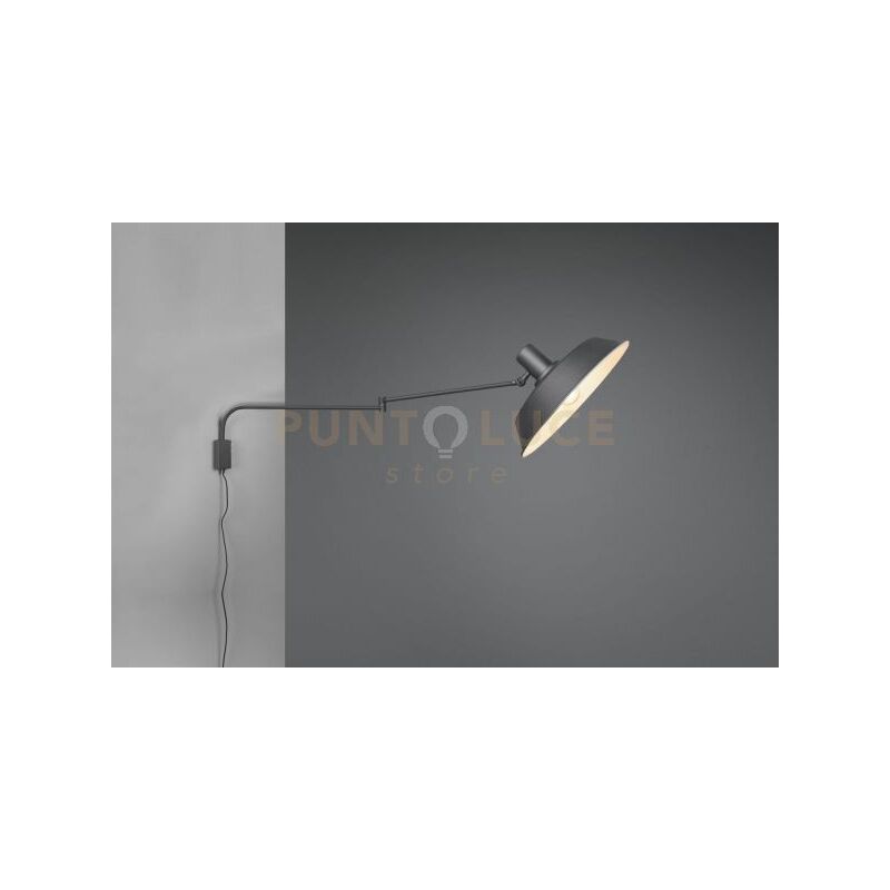 foto del prodotto bolder applique decorativa con pagoda nera orientabile e snodabile lunghezza massima 150cm 1 luce attacco e27