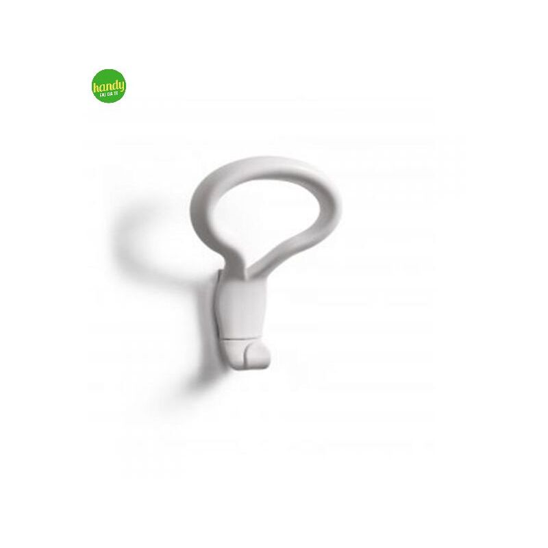 foto del prodotto bolis italia appendino levante in plastica colore bianco