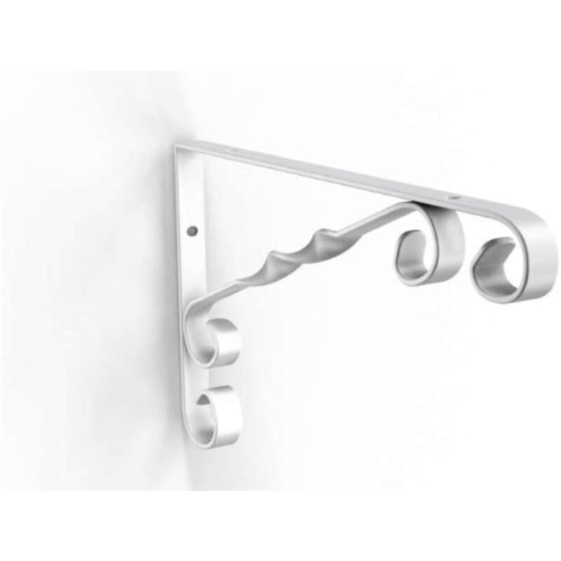 foto del prodotto bolis italia reggimensola linea country 13cm portata massima 10kg in acciaio verniciato colore bianco