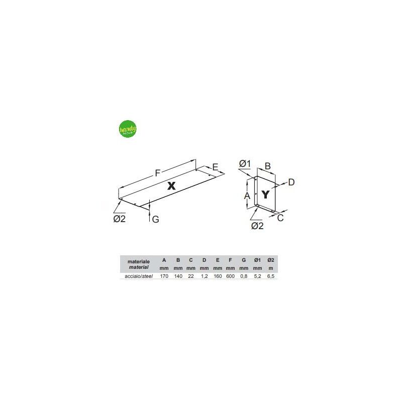 foto del prodotto bolis italia ripiano infinity 60cm argento