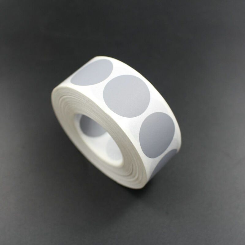 foto del prodotto bollini scratch off modello gratta e vinci adesivi a cerchio in vari colori modello cerchio silver 15mm, numero pezzi 100 pcs.