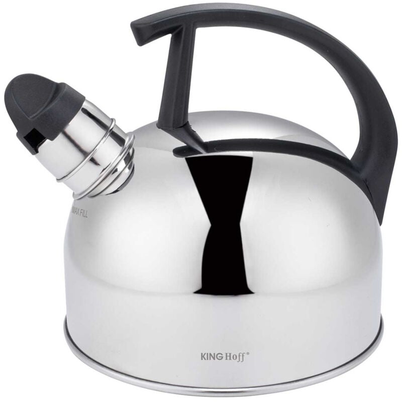 foto del prodotto bollitore 1,5l con fischio kinghoff kh 1896 argento