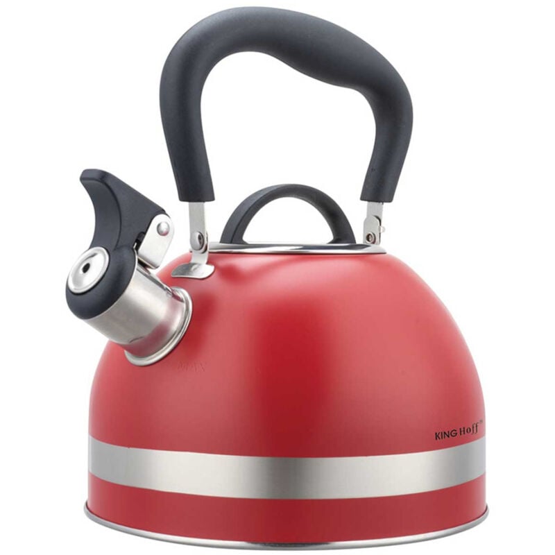foto del prodotto bollitore 1,8l con fischio kinghoff kh 1853 rosso