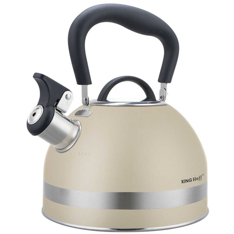 foto del prodotto bollitore 1,8l con fischio kinghoff kh 1854 beige