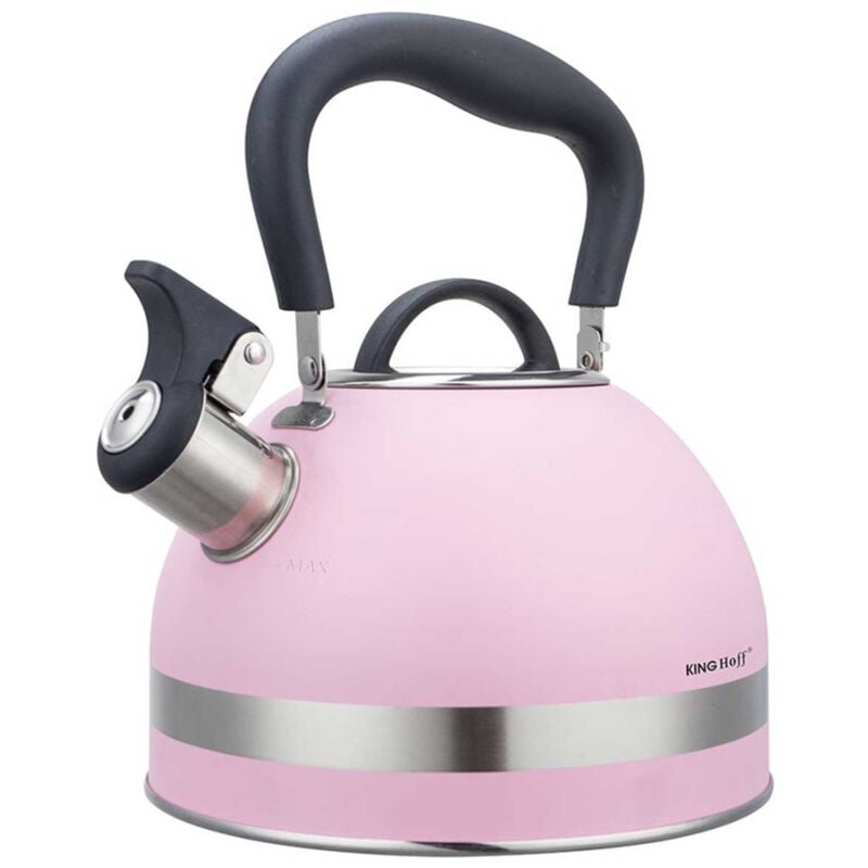 foto del prodotto bollitore 1,8l con fischio kinghoff kh 1856 rosa