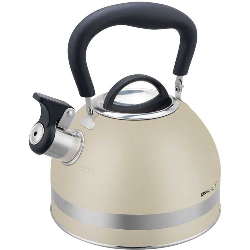 foto del prodotto bollitore a gas in acciaio 1,8l piccolo a induzione beige kinghoff kh-1854