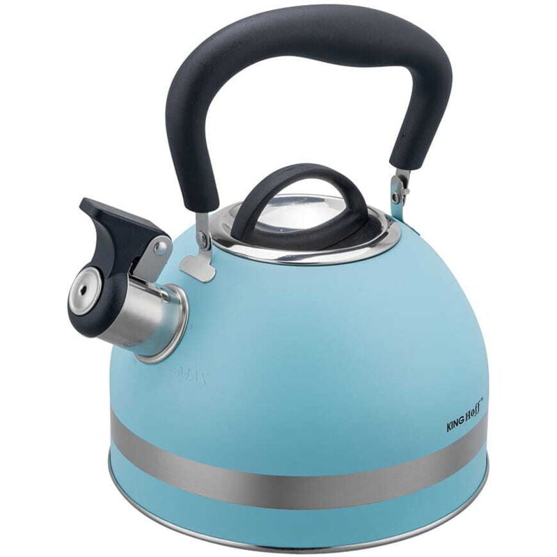 foto del prodotto bollitore a gas in acciaio 1,8l piccolo a induzione blu kinghoff kh-1857