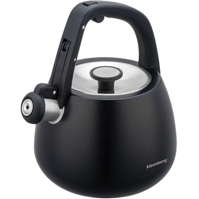 foto del prodotto bollitore a gas in acciaio 2,5l induzione nero opaco klausberg kb-7774