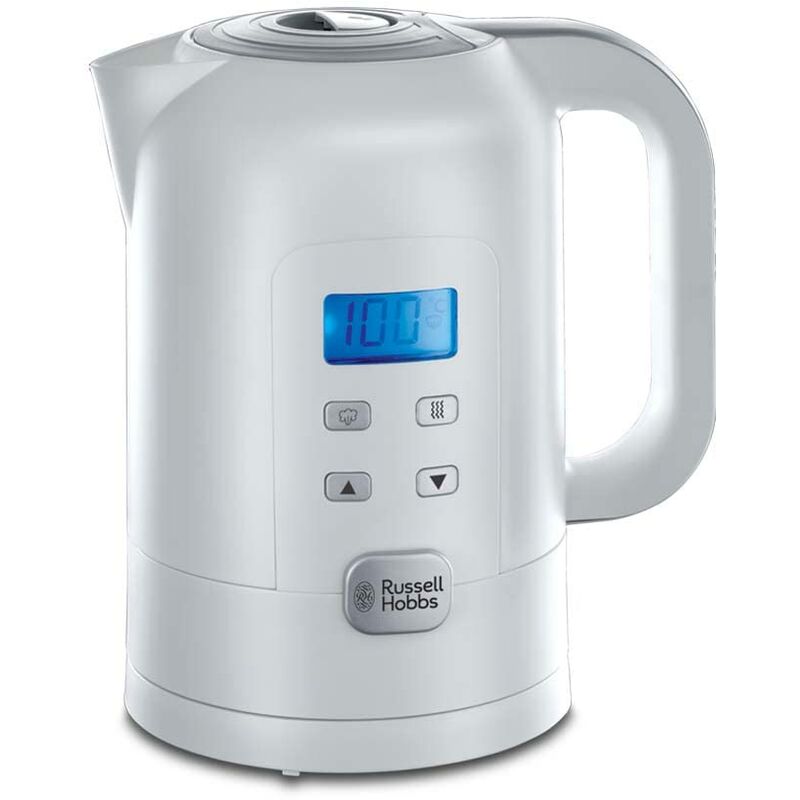 foto del prodotto bollitore acqua elettrico, 1.7 l, 2200 w, impostazione digitale della temperatura per t e tisane 25 100 c , funzione riscaldamento, bollitore