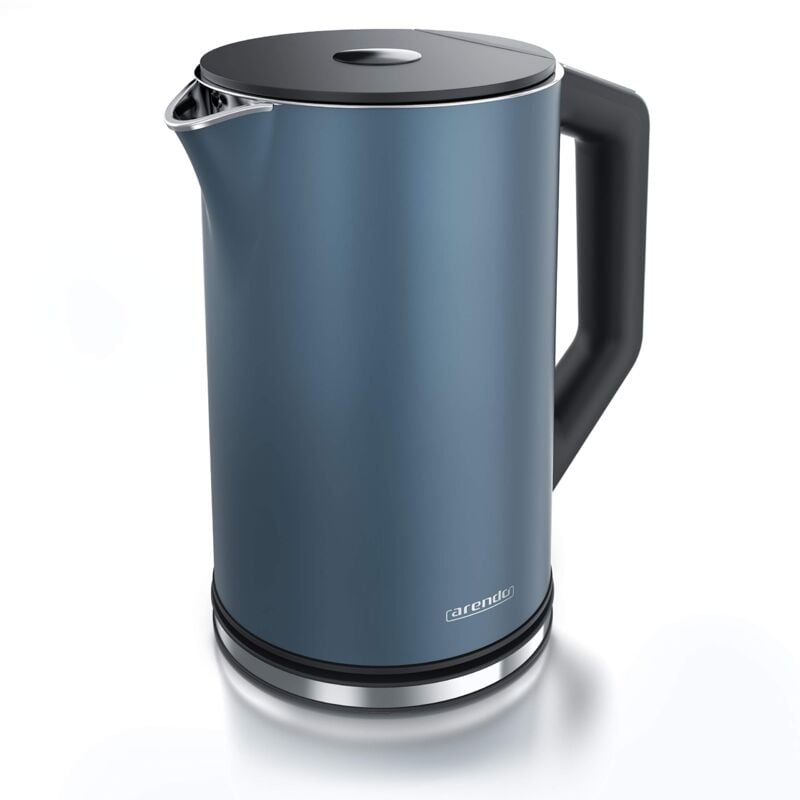 foto del prodotto bollitore acqua elettrico da 1.5l 2200w - eco controllo temperatura - temperatura regolabile 40-100 c - parete doppia - in acciaio inossidabile