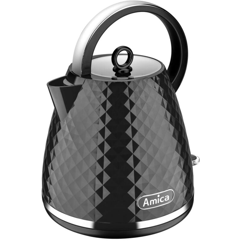 foto del prodotto bollitore amica kf 3030 plastica nera 2200 w 1,7 l marca amica ean 5906006941062