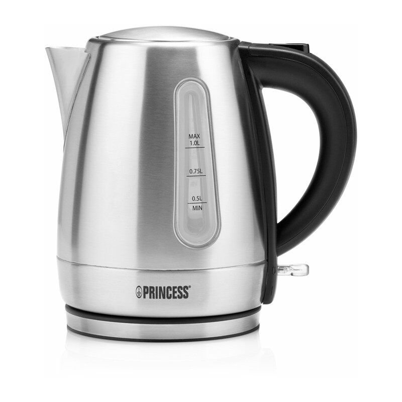 foto del prodotto bollitore cordless 1l 2200w nero acciaio inossidabile - 236023-01-001 princess