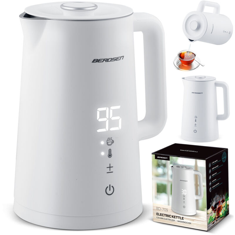 foto del prodotto bollitore elettrico 1,7l berdsen bd 709 bianco