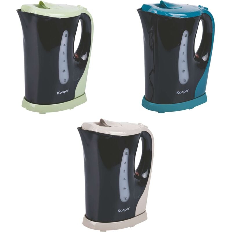 foto del prodotto bollitore elettrico in plastica nero 3 colori assortiti 2l 1300