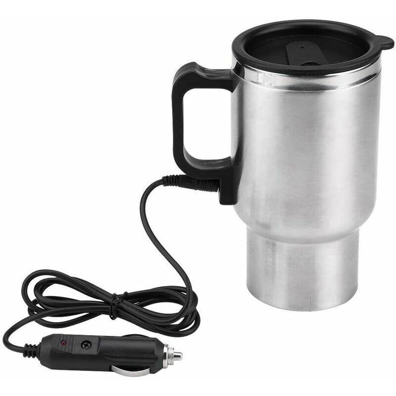 foto del prodotto bollitore elettrico per auto da 450 ml e 12 v, tazza isolata, riscaldatore per auto, thermos in acciaio inossidabile per mantenere caldo t , caff e