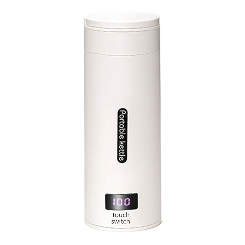 foto del prodotto bollitore elettrico portatile da viaggio da 500 ml, bollitore elettrico a 4 temperature, acciaio inossidabile 304 con spazzole e sacchetti, tazza a