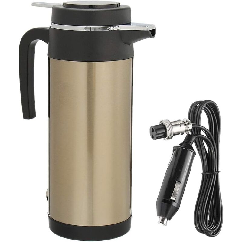 foto del prodotto bollitore elettrico portatile per auto da 12 v e 1200 ml, tazza riscaldante da viaggio per auto, bollitore per acqua per t , caff e latte 12 v 