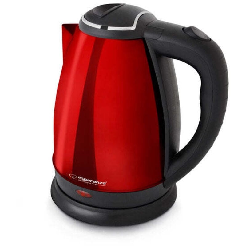 foto del prodotto bollitore esperanza ekk113r nero rosso acciaio inox plastica 1800 w 1,8 l 5901299966426