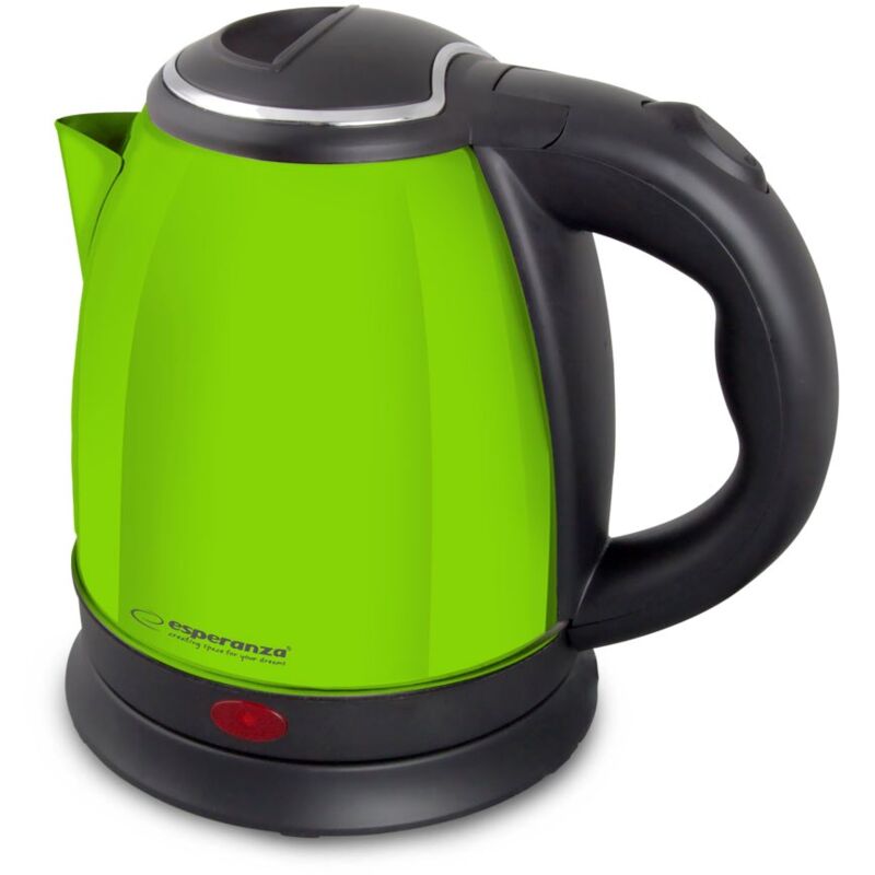 foto del prodotto bollitore esperanza ekk128g nero verde acciaio inox plastica 1350 w 1 l 5901299966464