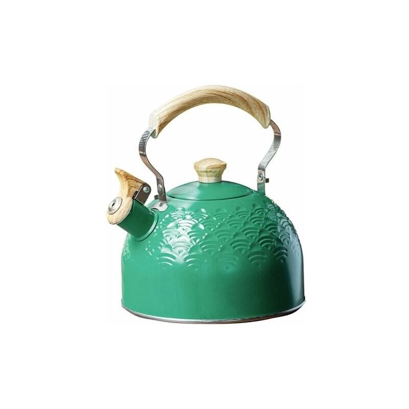 foto del prodotto bollitore fischiante in acciaio inossidabile crediri da 2,5 l per piani cottura a induzione e a gas