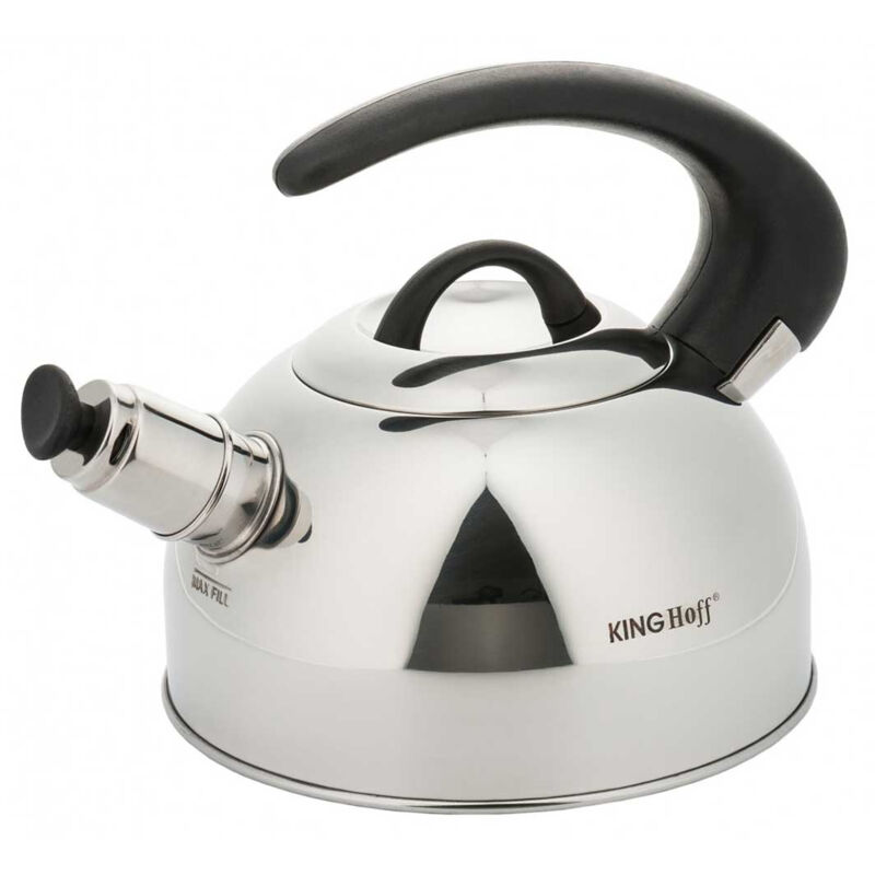 foto del prodotto bollitore in acciaio kinghoff con fischio 1,8 l kh 3250
