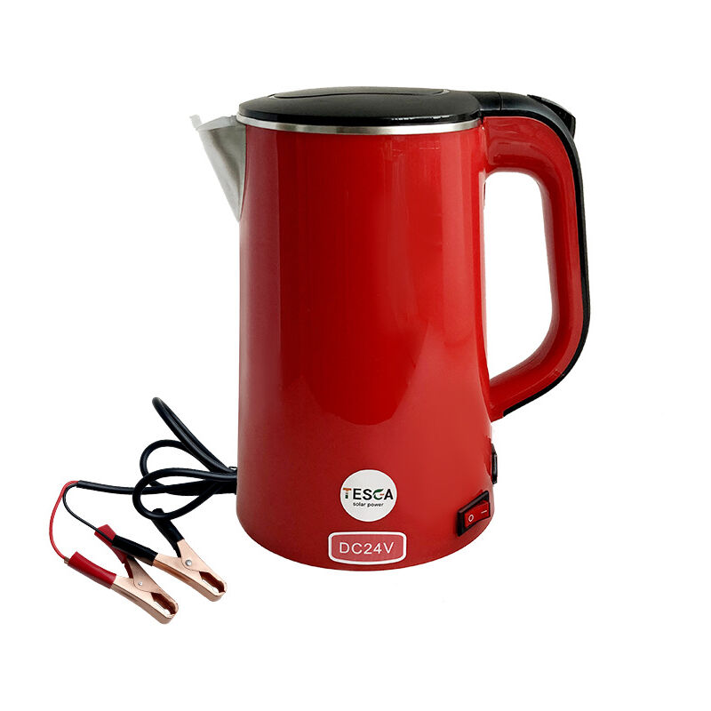 foto del prodotto bollitore solare da 12 v cc di grande capacit , 1,8 l, con clip per batteria per cucinare