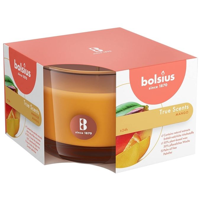 foto del prodotto bolsius candela bicchiere mango 90x63mm