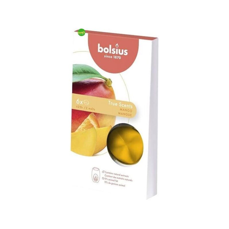 foto del prodotto bolsius cialdina true scents fragranza mango 6pz