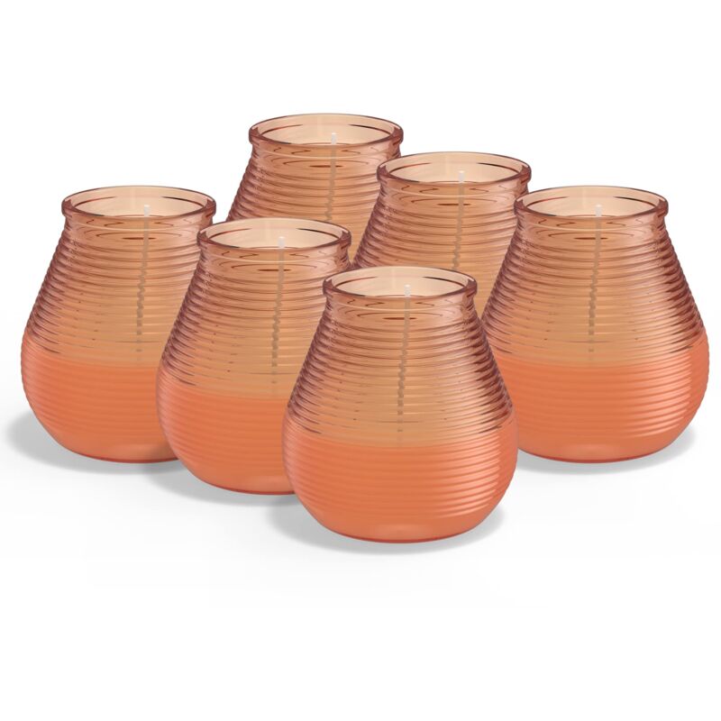 foto del prodotto bolsius citronella candela patio outdoor profumata corallo 40 ore di bruciatura confezione 6